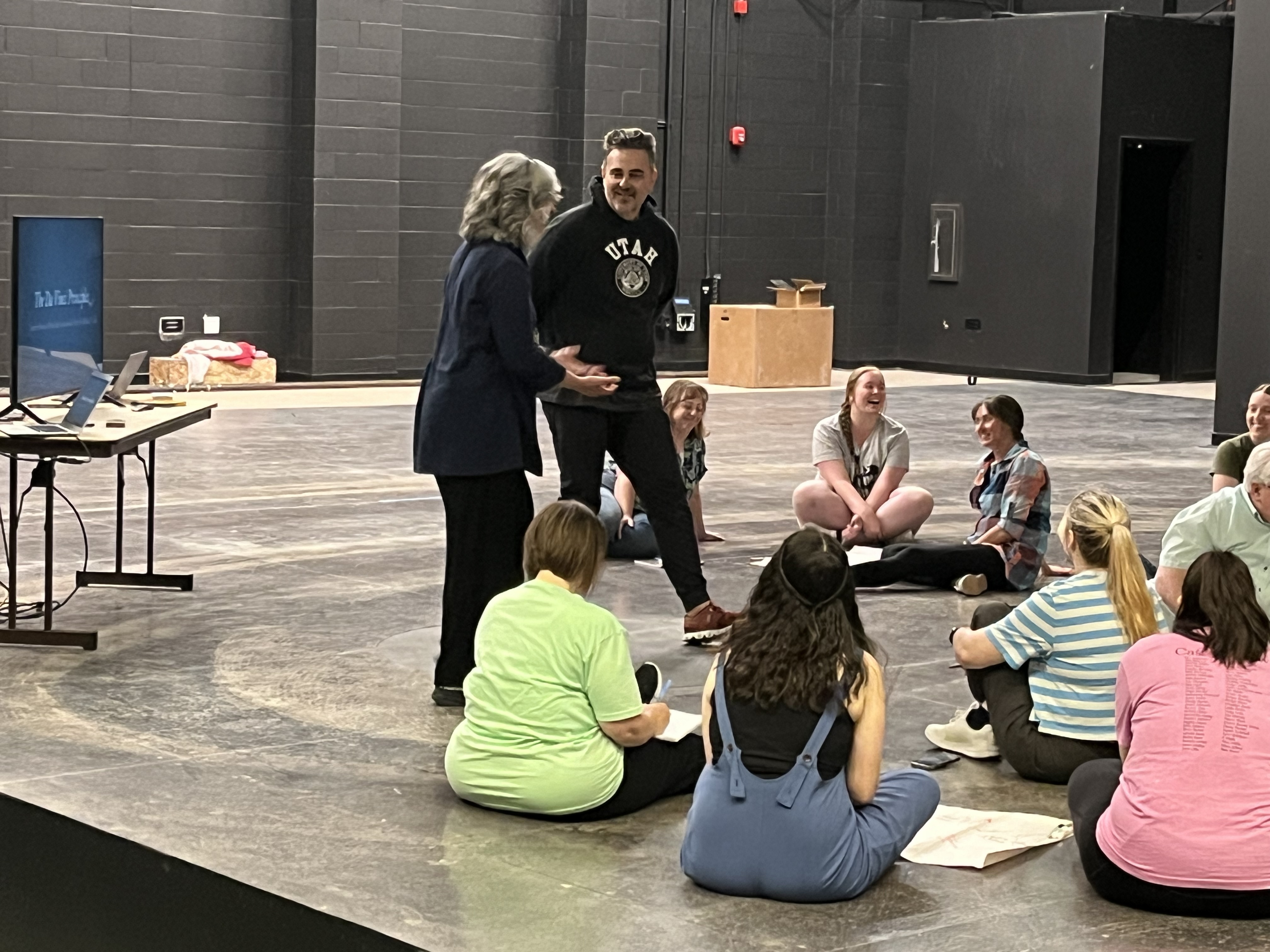 Andra and RSS at High School Workshop Photo by Chris DuVal