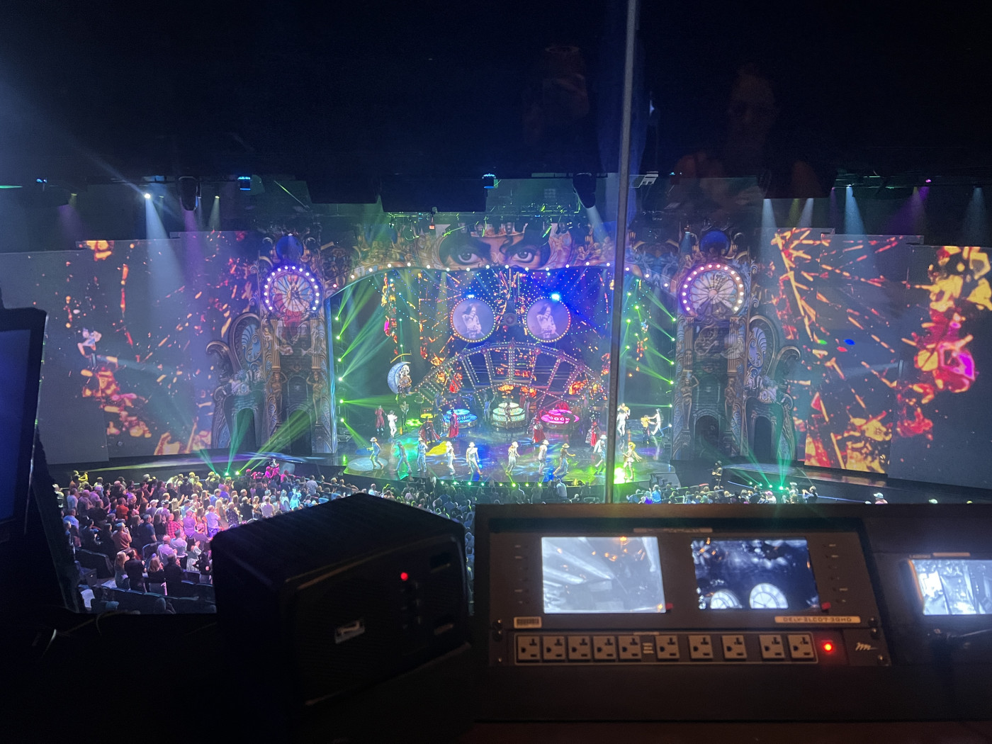 A view of MJOne from inside of the booth